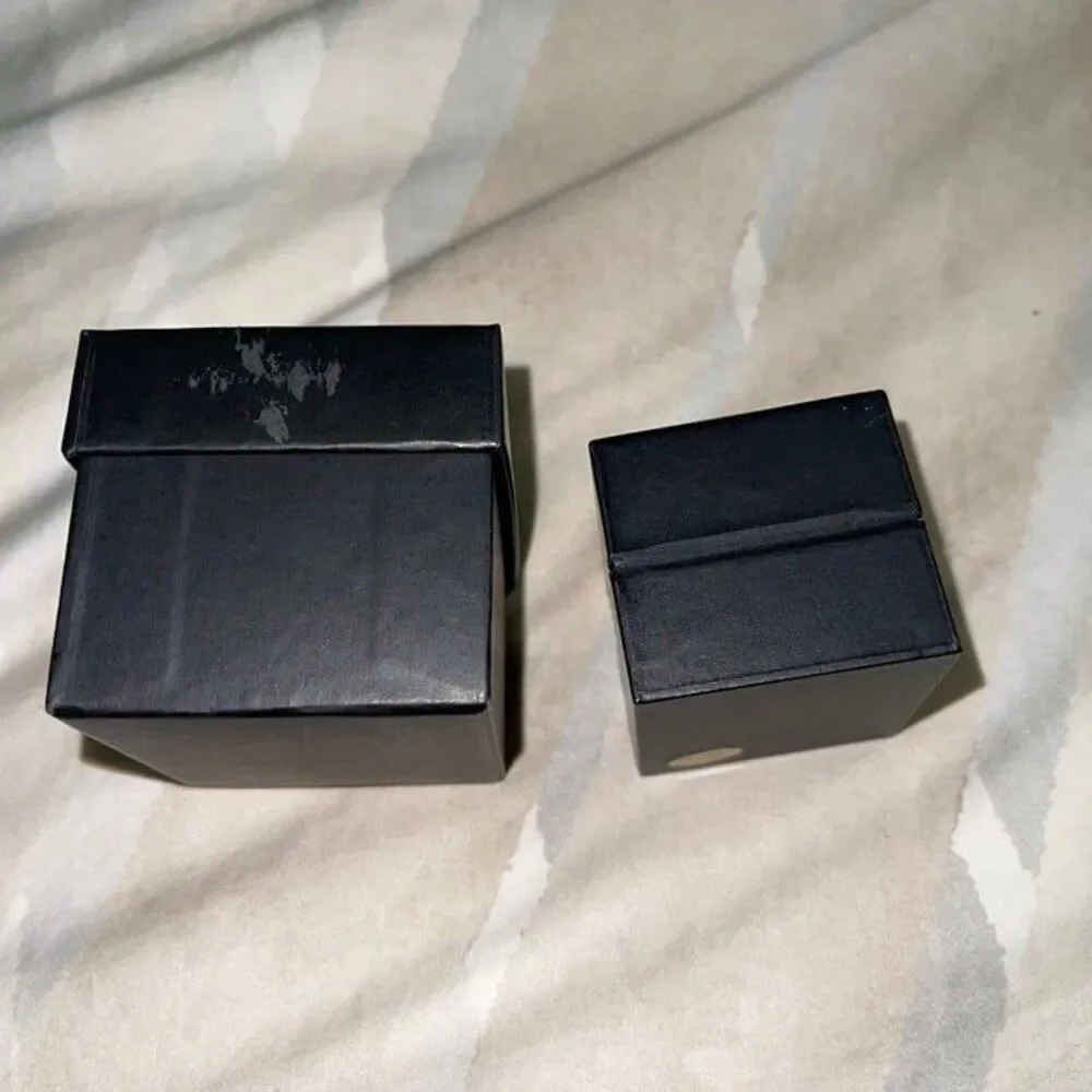 Macy’s 2.5” x 2.5” Ring Jewelry Gift Box 2 PCS. Set